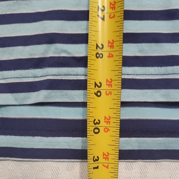 Peter Millar Blue Striped Polo Shirt Size M - Picture 5 of 11